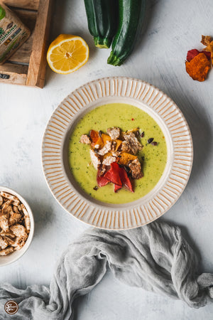 March Is Nutrition Month: Let's Soup Up Your Days With This Nutritious Zucchini Avocado Soup With Smartbite Croutons