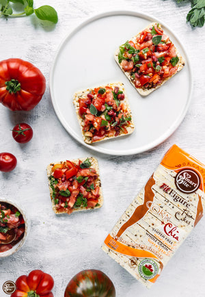 This Tomato + Basil Bruschetta Is Way More Chill Than Your August Vacation